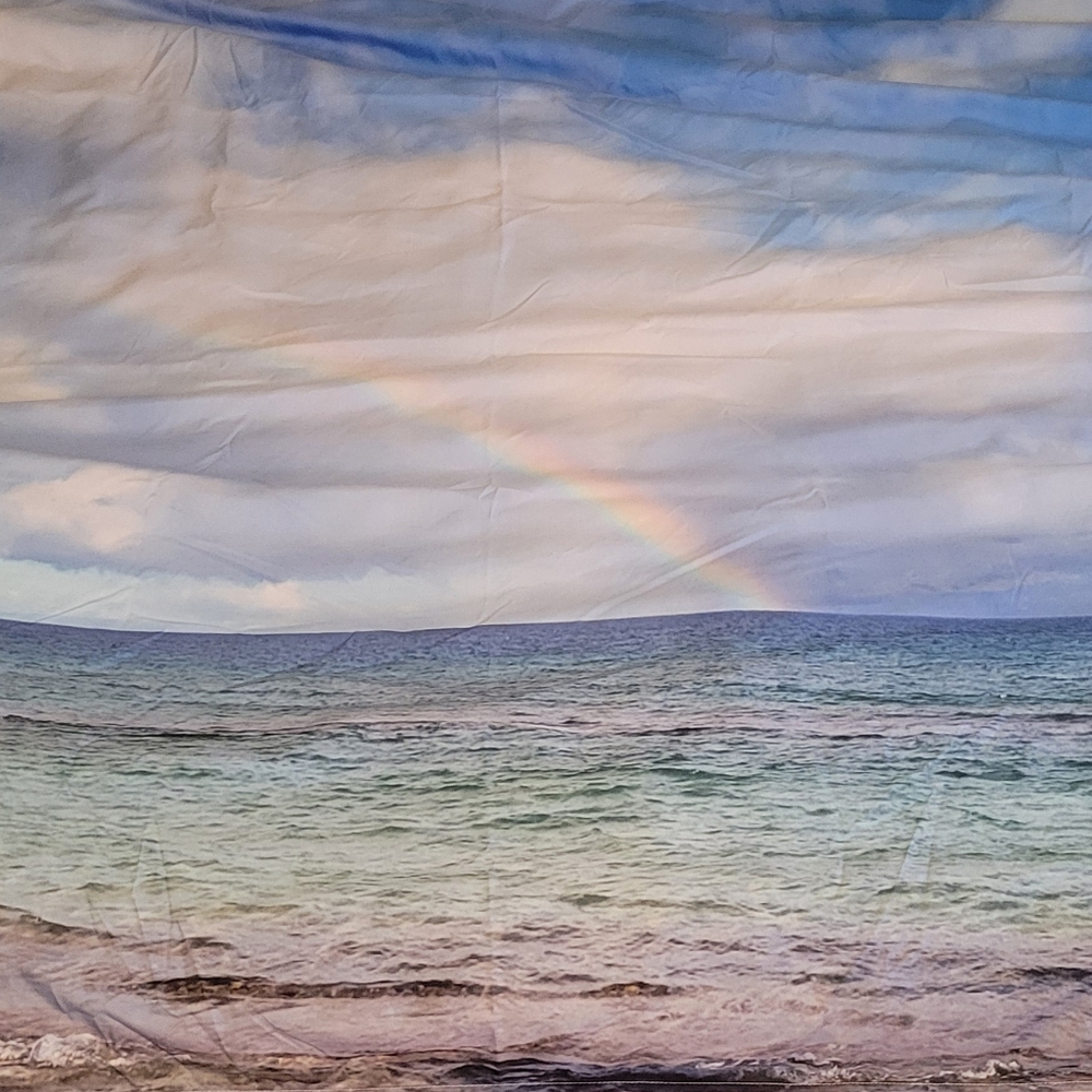 Ocean Rainbow Wall Art - MAUI HA Beach Scene